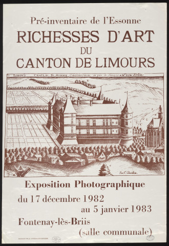 FONTENAY-LES-BRIIS. - Exposition. Pré-inventaire de l'Essonne : Richesses d'art du canton de Limours, Salle communale, 17 décembre 1982-5 janvier 1983. 