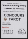 VARENNES-JARCY. - Concours de tarot, samedi 23 février à 19h 30. 