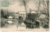 BOUTIGNY-SUR-ESSONNE. - Moulin - effet de givre. Editeur Librairie Veuve Hamelin, 1904, timbre à 5 centimes. 