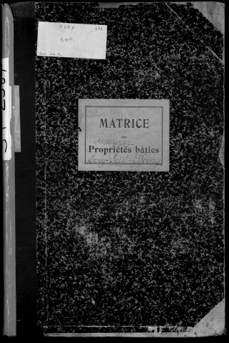 EVRY. - Matrice des propriétés bâties [cadastre rénové en 1935]. 