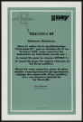 EVRY. - Télécable 1984. Informations permettant de recevoir les émissions de la télévision locale, 1984. 
