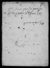 VERT-LE-PETIT. Paroisse Saint-Martin : Baptêmes, mariages, sépultures : registre paroissial (1767-1778). 