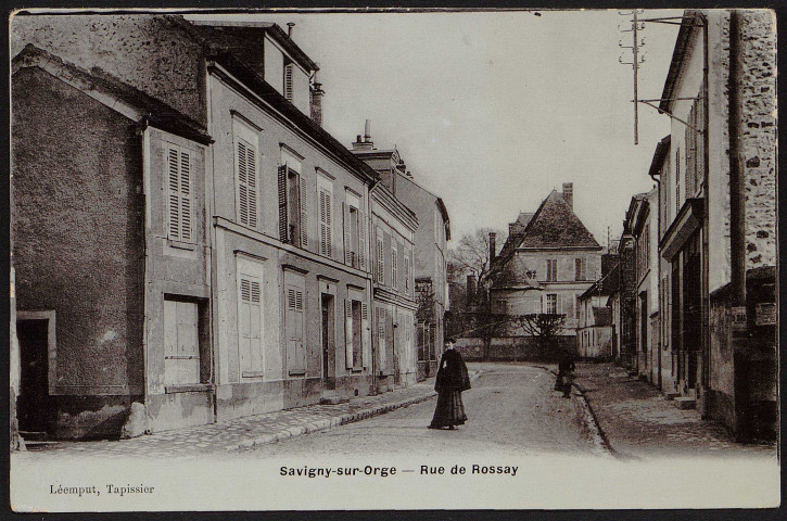 SAVIGNY-SUR-ORGE .- Rue de Rossay (29 août 1910). 