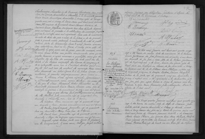 ORSAY. Naissances, mariages, décès : registre d'état civil (1887-1892). 