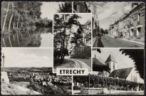 Etrechy.- Vues diverses (23 septembre 1958). 