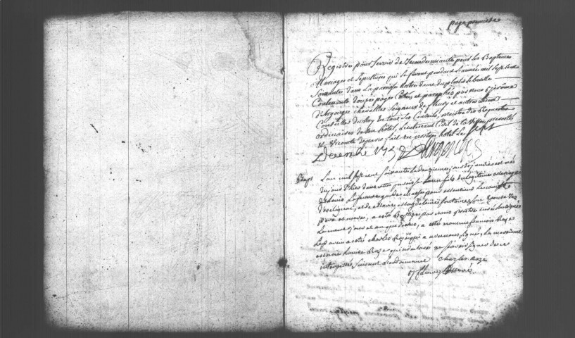 PLESSIS-PATE (LE). Paroisse Notre-Dame : Baptêmes, mariages, sépultures : registre paroissial (1747-1760). 