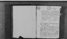 DANNEMOIS. Naissances, mariages, décès : registre d'état civil (1825-1840). 