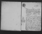 COUDRAY-MONTCEAUX . - Naissances, mariages, décès : registre d'état civil (1890-1896). (commune créée le 20/11/1839 à partir des communes de COUDRAY et de MONTCEAUX). 