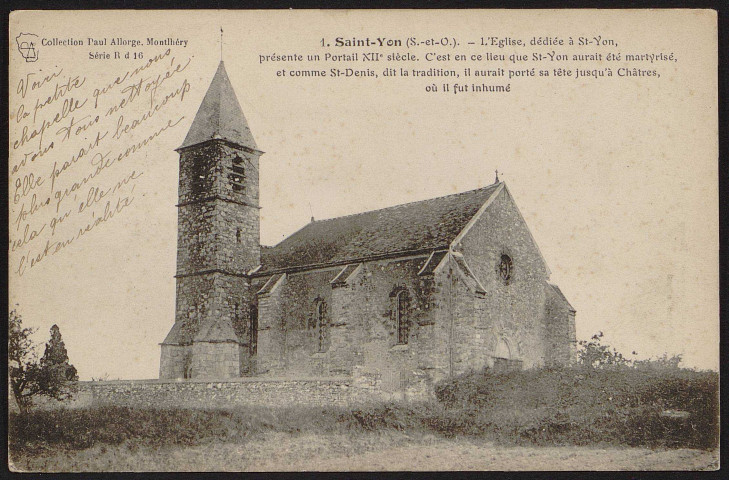 SAINT-YON.- L'église dédiée à Saint-Yon [1904-1919] 