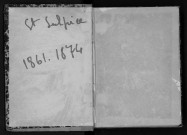 SAINT-SULPICE-DE-FAVIERES. Naissances, mariages, décès : registre d'état civil (1861-1874). 