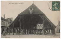 MILLY-LA-FORET. - La halle [Editeur Darlot, 1935, timbre à 20 centimes]. 