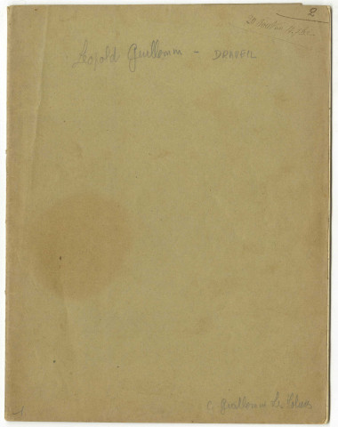 Notes générales sur le conflit, impressions et souvenirs de Léopold GUILLEMIN, 1914-1915, cahiers.