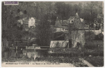 BURES-SUR-YVETTE. - La vanne et les tours du haras, Fournier, 1938, 13 lignes, 55 c, ad. 