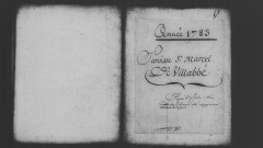 VILLABE. Paroisse Saint-Marcel : Baptêmes, mariages, sépultures : registre paroissial (1771-1783). 
