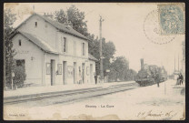 Bouray-sur-Juine.- La gare (27 janvier 1906). 