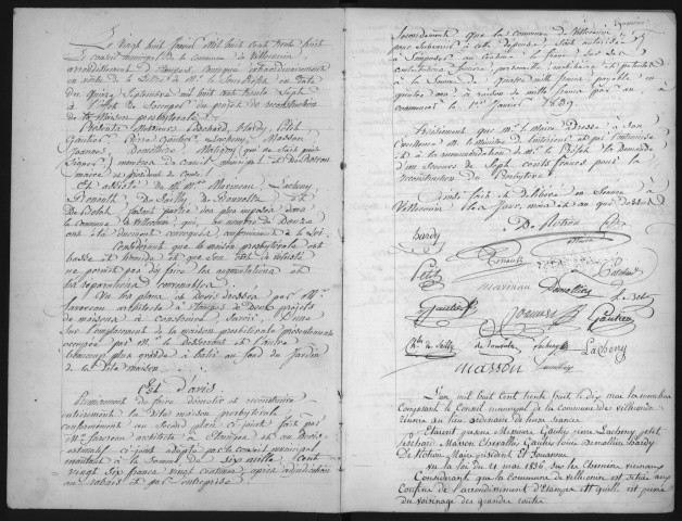 VILLECONIN. - Administration générale de la commune : registre des délibérations du conseil municipal. 