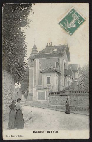 Draveil.- Mainville. Une villa (7 mai 1910). 