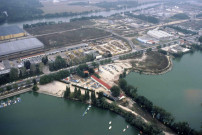 RIS-ORANGIS. - La Seine, les usines et la RN 7 (octobre 1980). 