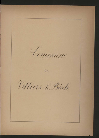 VILLIERS-LE-BACLE. - Monographie communale [1899] : 2 bandes, 8 vues. 