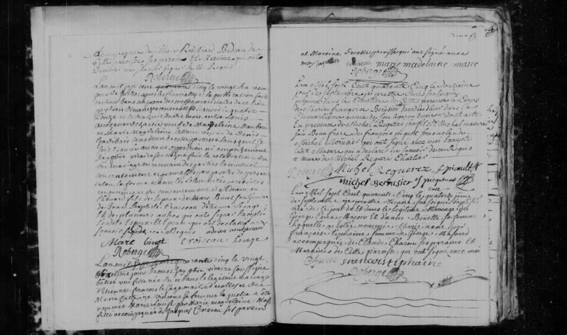 ANGERVILLIERS. Paroisse Saint-Etienne. - Baptêmes, mariages, sépultures : registre paroissial (1745-1775). 