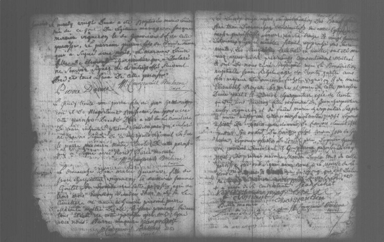 SAINT-MICHEL-SUR-ORGE. Paroisse Saint-Michel : Baptêmes, mariages, sépultures : registre paroissial (1750-1758). 