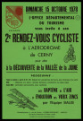 CERNY.- 2ème rendez-vous cycliste, à la découverte de la Vallée de la Juine, Aérodrome, 15 octobre 1978. 