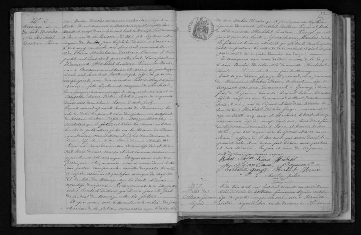 LISSES. Naissances, mariages, décès : registre d'état civil (1861-1872). 