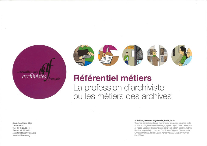 Référentiel métiers : La profession d'archiviste ou les métiers des archives