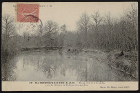 SAINTE-GENEVIEVE-DES-BOIS.- Etang réservé à la pêche (10 juin 1907). 