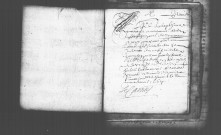 VARENNES-JARCY. Paroisse Saint-Sulpice : Baptêmes, mariages, sépultures : registre paroissial (1662, 1672-1676, 1692-1715, 1737-1750). [Lacunes : mariages (1674)]. 