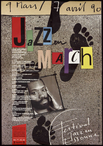 Essonne [Département]. - Festival de jazz en Essonne. Jazz March, 9 mars - 7 avril 1990. 