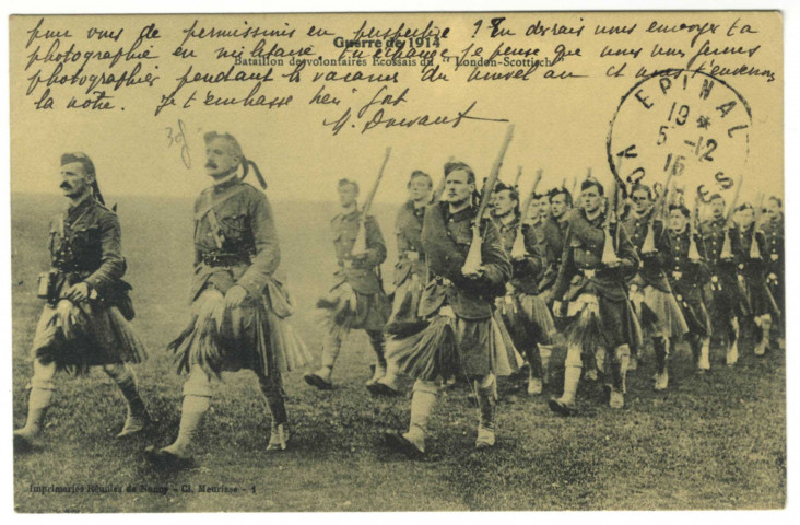 Bataillon de volontaires écossais du London-Scottisch.