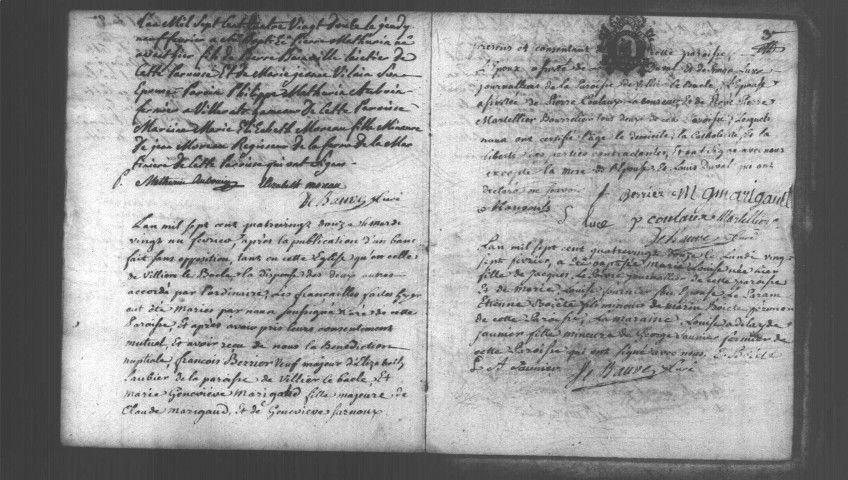 SACLAY. Paroisse Saint-Germain de Paris : Baptêmes, mariages, sépultures : registre paroissial (1783-1792). 