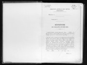 Conservation des hypothèques de CORBEIL. - Répertoire des formalités hypothécaires, volume n° 732 : A-Z (registre ouvert en 1951). 