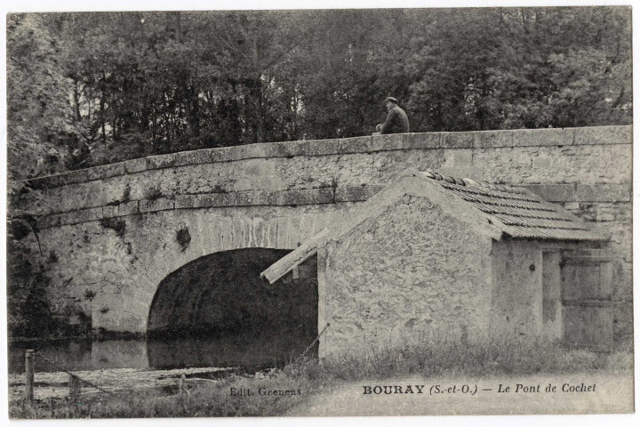 BOURAY-SUR-JUINE. - Le pont de Cochet, 1905, 3 lignes, 20 c, ad. 