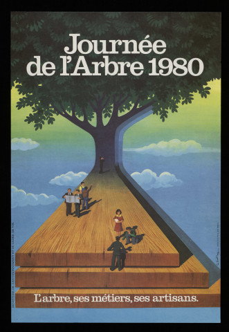 ESSONNE (Département).- Journée de l'Arbre 1980. L'arbre, ses métiers, ses artisans, 1980. 