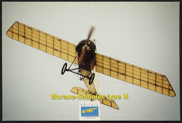 Cerny.- Avion Morane-Saulnier type H en vol (avion de 1913) [1980-2000]. 