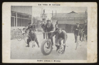 BRUNOY. - Les vélos de Gervaise. André Leducq à Brunoy. Carte publicitaire. 