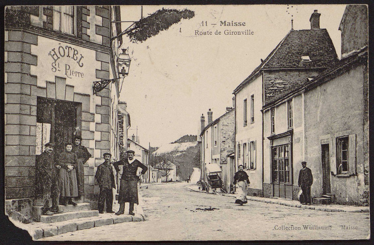 MAISSE.- Route de Gironville (1908).