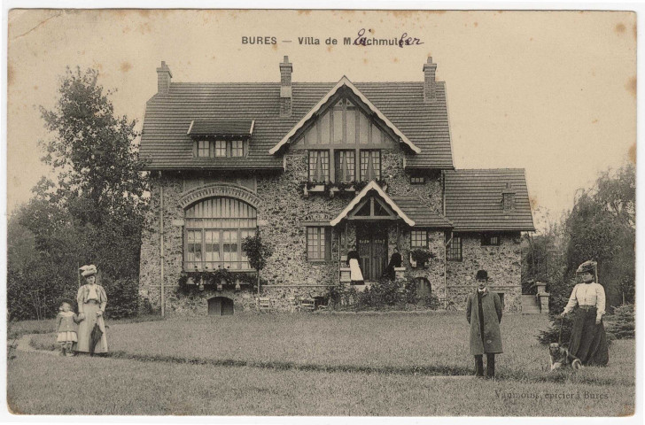 BURES-SUR-YVETTE. - Villa de Euchmuller. Editeur Vaumoins, 1906, timbre à 5 centimes. 
