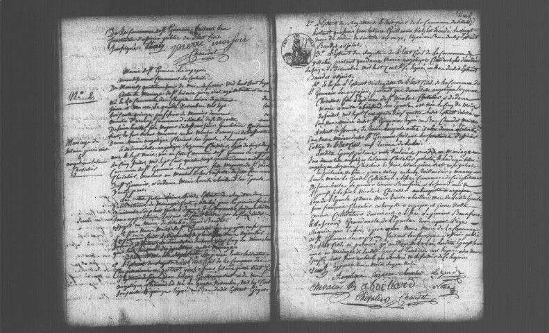 SAINT-GERMAIN-LES-ARPAJON. Naissances, mariages, décès : registre d'état civil (1807-1816). 