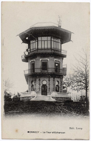 ECHARCON. - La tour d'Echarcon. Leroy (1929), 10 lignes. 
