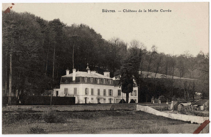 BIEVRES. - Château de la Motte-Carrée, David, sépia. 