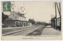 SAVIGNY-SUR-ORGE. - La gare [Editeur Thévenet, 1914, timbre à 5 centimes]. 