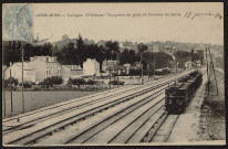 Athis-Mons.- La ligne d'Orléans, vue prise du pont de l'Avenue de Seine. 