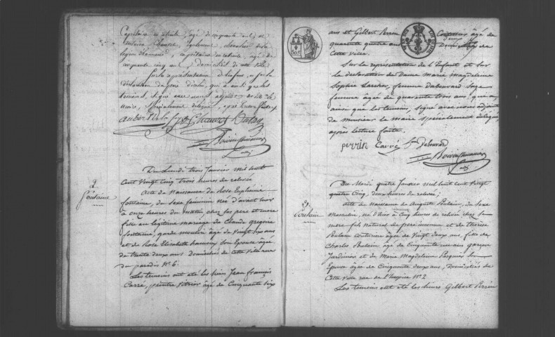 ETAMPES. Naissances : registre d'état civil (1825). 