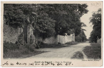 DRAVEIL. - Forêt de Sénart. Porte de l'Ermitage. Editeur Baillon, 1905, 2 timbres à 5 centimes. 