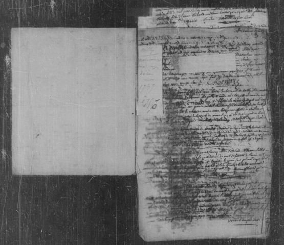 MILLY-LA-FORET. Paroisse Notre-Dame : Baptêmes, mariages, sépultures : registre paroissial (1737-1748). 