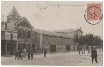 CORBEIL-ESSONNES. - La place du marché, Mardelet, 1907, 9 lignes, 10 c, ad. 