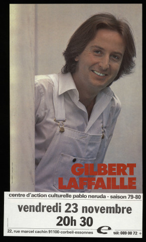 CORBEIL-ESSONNES. - Spectacle Gilbert Laffaille, Centre d'action culturelle Pablo Néruda, [23 novembre 1979]. 